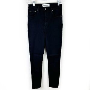 Reformation High & Skinny Black Jeans size: 28